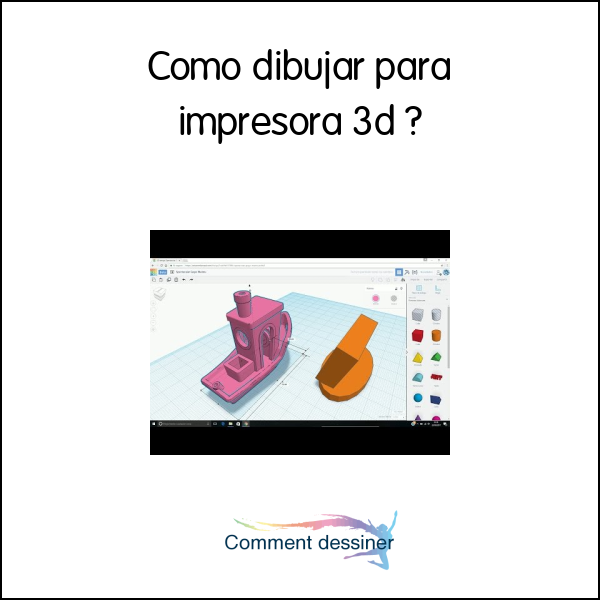 Como dibujar para impresora 3d